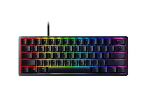 کیبورد گیمینگ باسیم ریزر مدل Huntsman Mini Purple Switch