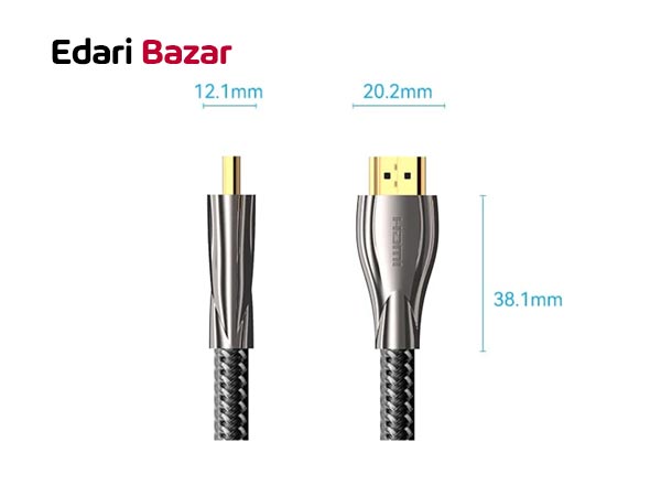 قیمت کابل تبدیل HDMI Male به HDMI Male ونشن مدل Cotton Braided 4K طول 3 متر (ALMBI)