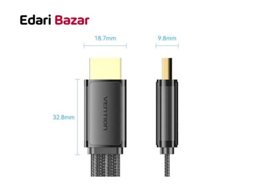 قیمت کابل 8K HD تبدیل HDMI-A Male به HDMI-A Male ونشن مدل (ALKBH)
