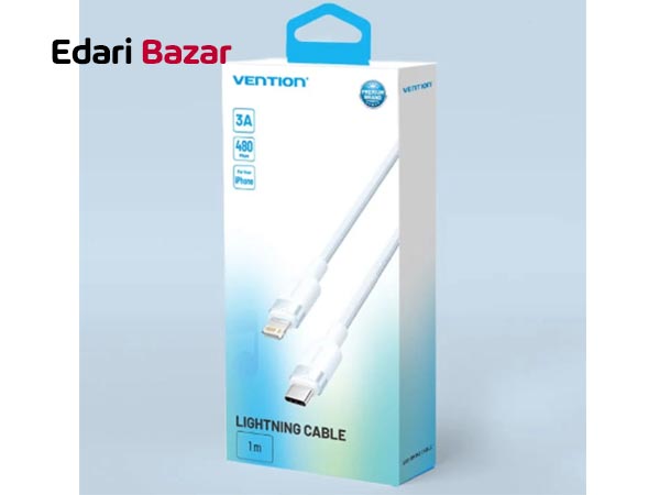فروش کابل شارژ Type-C به لایتنینگ ونشن مدل LALWF طول 1 متر