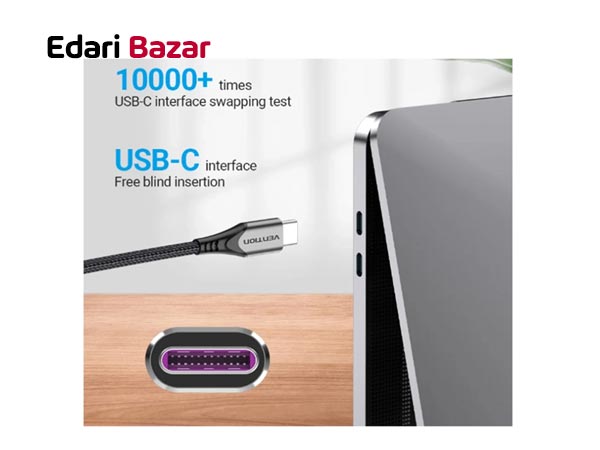 فروش کابل شارژ Type-c به Type-c ونشن مدل TAEHF طول 1 متر