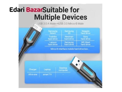 قيمت کابل تبدیل USB 3.0 به Micro-B ونشن مدل COPBF