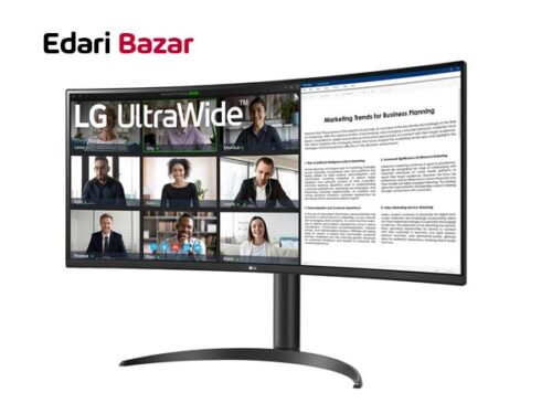 فروش مانیتور خمیده ال جی مدل 34WR55QK-B سایز 34 اینچ