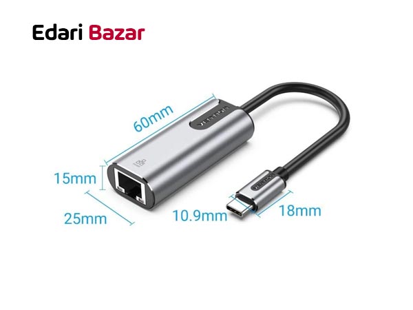 قیمت هاب مبدل USB Type-C به RJ45 ونشن مدل CFNHB