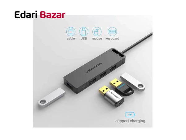 فروش هاب مبدل 4 پورت USB 3.0 ونشن مدل CHLBB