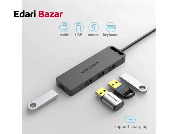 قيمت هاب مبدل 4 پورت USB 3.0 ونشن مدل CHLBF