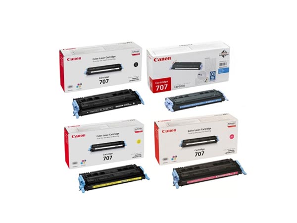 ست کارتریج تونر چهار رنگ کانن Canon 707