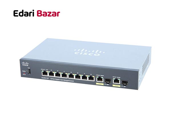 قیمت سوییچ 8 پورت POE سیسکو مدل SG350-10P