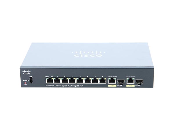 سوییچ 8 پورت POE سیسکو مدل SG350-10P