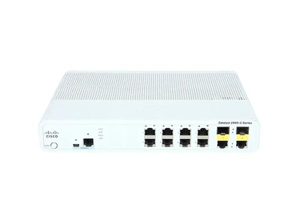 سوییچ 8 پورت سیسکو مدل WS-C2960C-8TC-L