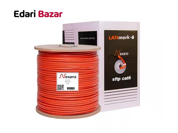 قیمت کابل شبکه نگزنس 500 متری CAT6 SFTP / بدون تست فلوک