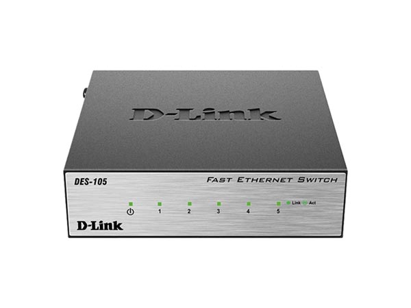 سوئیچ 5 پورت دی لینک مدل DES-105