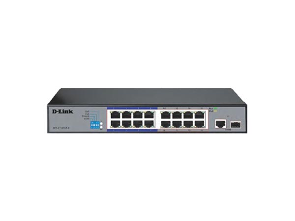 سوئیچ 16 پورت POE دی لینک مدل DES-F1016P-E
