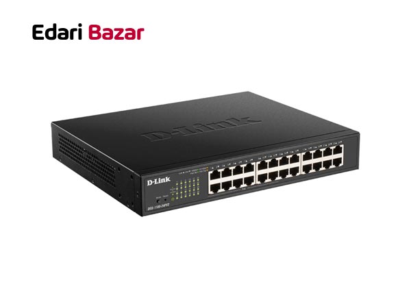 قیمت سوئیچ هوشمند مدیریتی 24 پورت POE دی لینک مدل DGS-1100-24Pv2