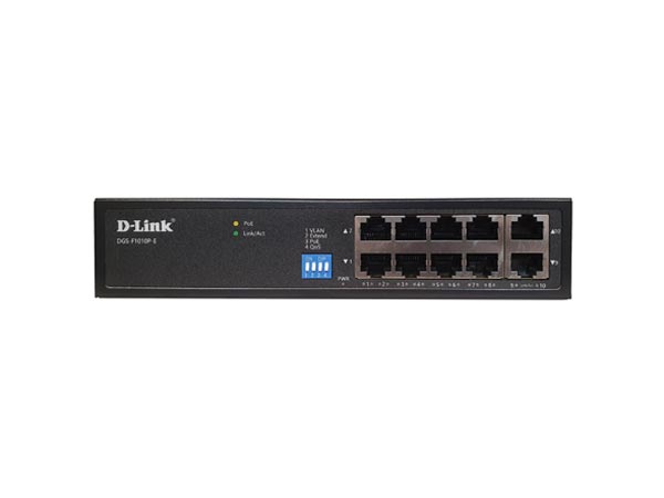 سوئیچ 10 پورت POE دی لینک مدل DGS-F1010P-E