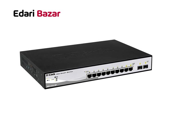 قیمت سوئیچ 8 پورت گیگابیتی هوشمند POE دی لینک مدل DGS-1210-10P