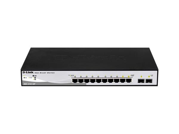 سوئیچ 8 پورت گیگابیتی هوشمند POE دی لینک مدل DGS-1210-10P